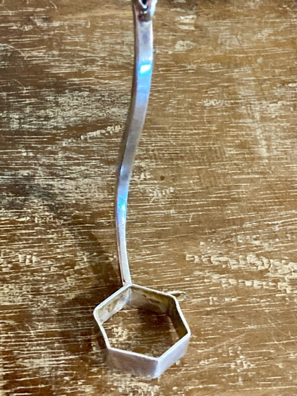 Crystal Holder Pendant Sterling Silver Curved D. Robert Smith Missing Crystal! - Picture 8 of 10